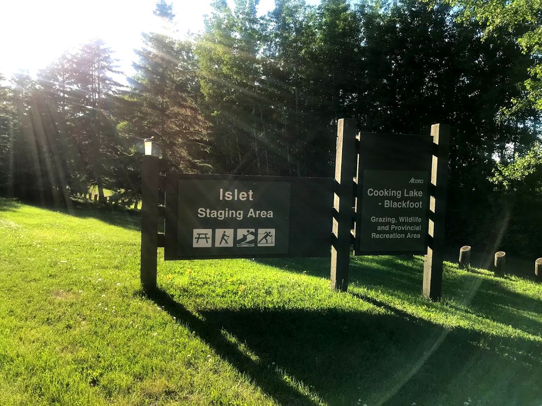 Islet Lake Staging Area entrance sign