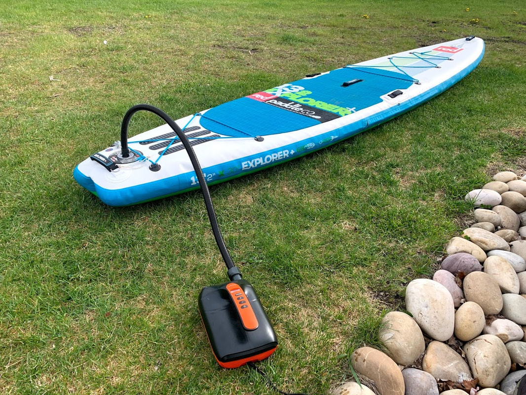 Electric air pump and inflatable SUP